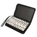 Double 6 Dominoes w/ Black Travel Case